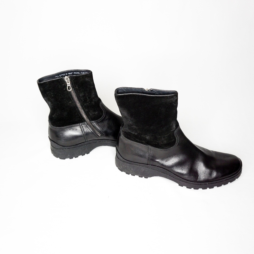 BALLY Men's Leather Suede Black Boots Primel 12 US - Picture 5 of 8